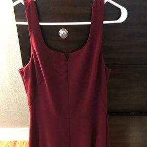 The Limited burgundy sleeveless dress.